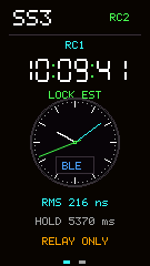 Earlier native relay-clock preview showing RC2 operation