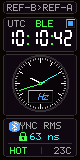 T096 HOT standby · locked screen rendered from firmware